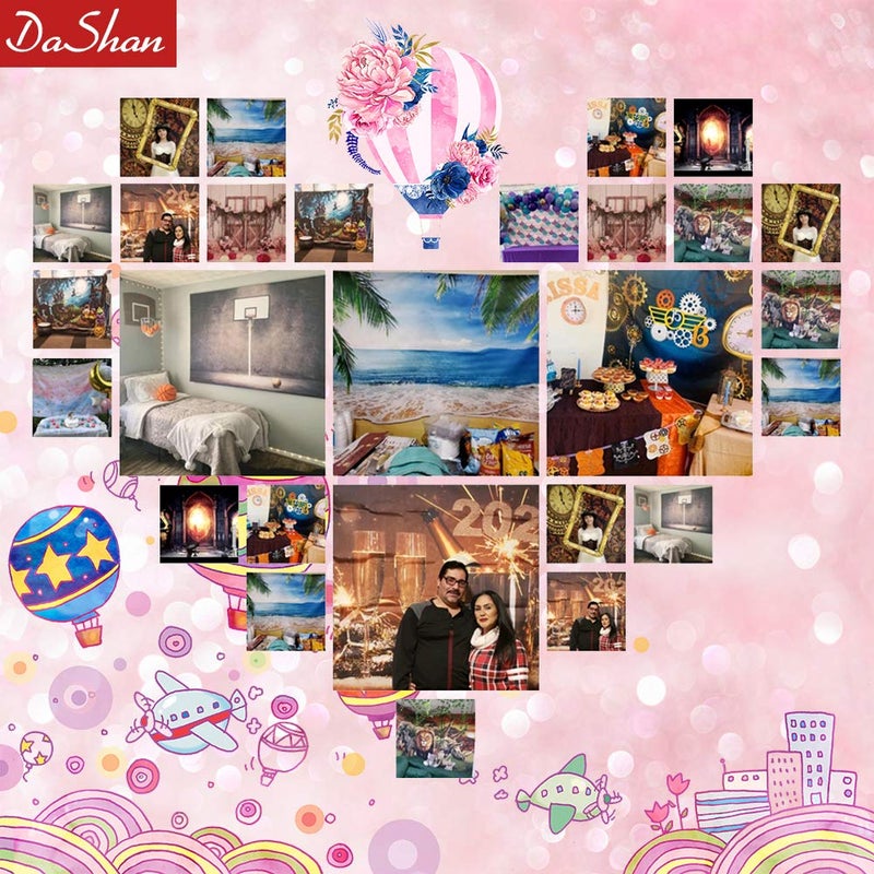 DASHAN 10x8ft Living Room Backdrop for Photography Meeting Home Office Backdrop for Video Recording Xmas Fireplace Background Party Decorations Modern House Interior Window Photo Props - Image 5